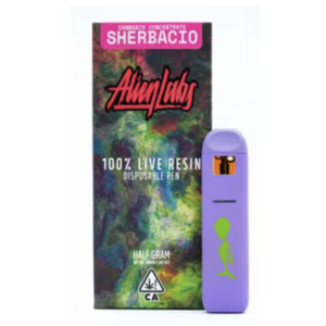 Sherbacio 100% Live Resin Disposable by Alien Labs for Sale